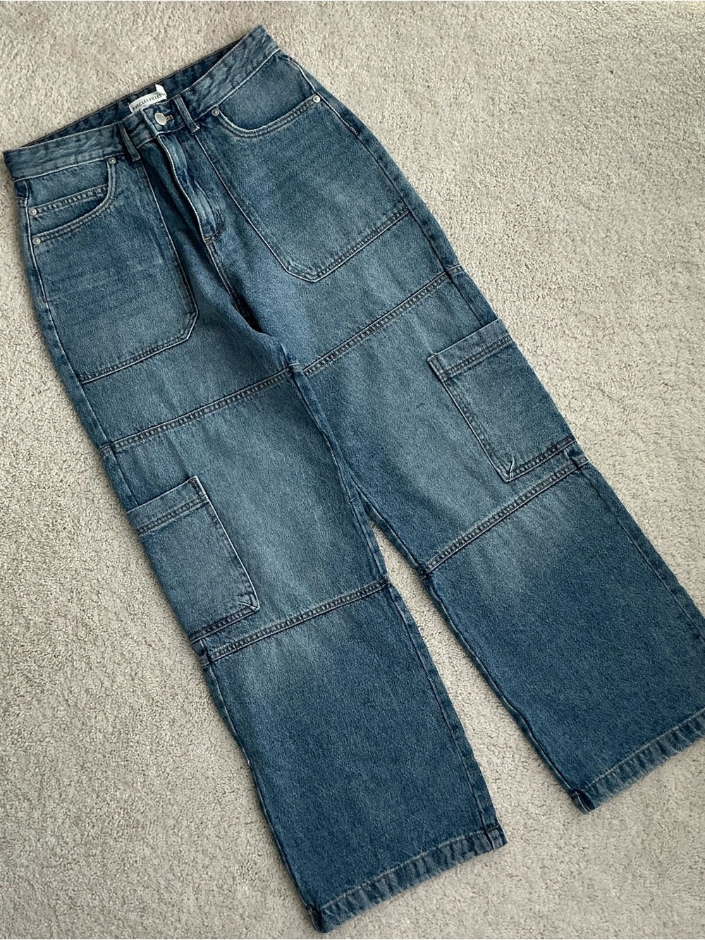 Avec Les Filles Medium Blue Denim Jeans
